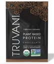 Truvani Vegan proteína de ervilha em pó, chocolate, 20g de proteína baseada vegetal orgânica, 1 Servindo , Keto , Gluten & Dairy Free , baixo carboidrato, não adicionado de açúcar