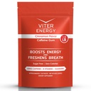 Viter Energia Gum cafeína 60mg Cafeína, B Vitaminas, Guaraná, Livre de Açúcar. (Ciname, 8 onças, Bolsa em massa)