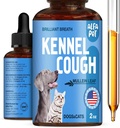 Tratamento da tosse do cão líquido • Canil Cough para cães e gatos • para respirar durante todo o ciclo de vida • Raiz de Marshmallow + Folha de Mullein na composição • Suplemento natural para todas as raças • 2 Oz