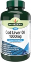 Naturezas Ajuda óleo de fígado de bacalhau de alta resistência 1000mg com vitamina A & D - 180 Cápsulas
