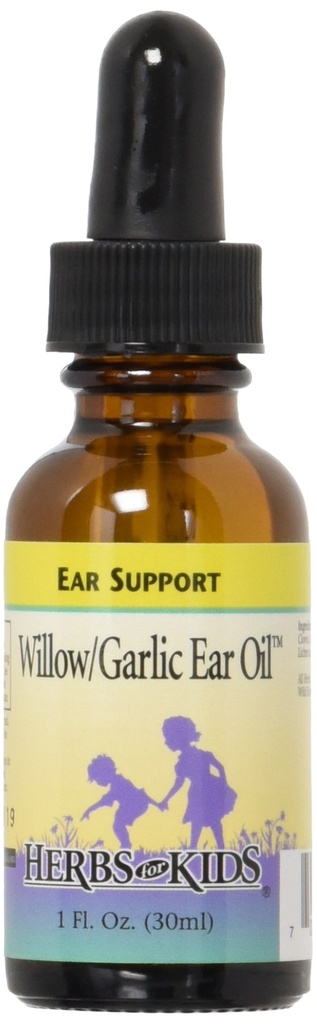Ervas de óleo de salgueiro/garlic para crianças 1 oz líquido