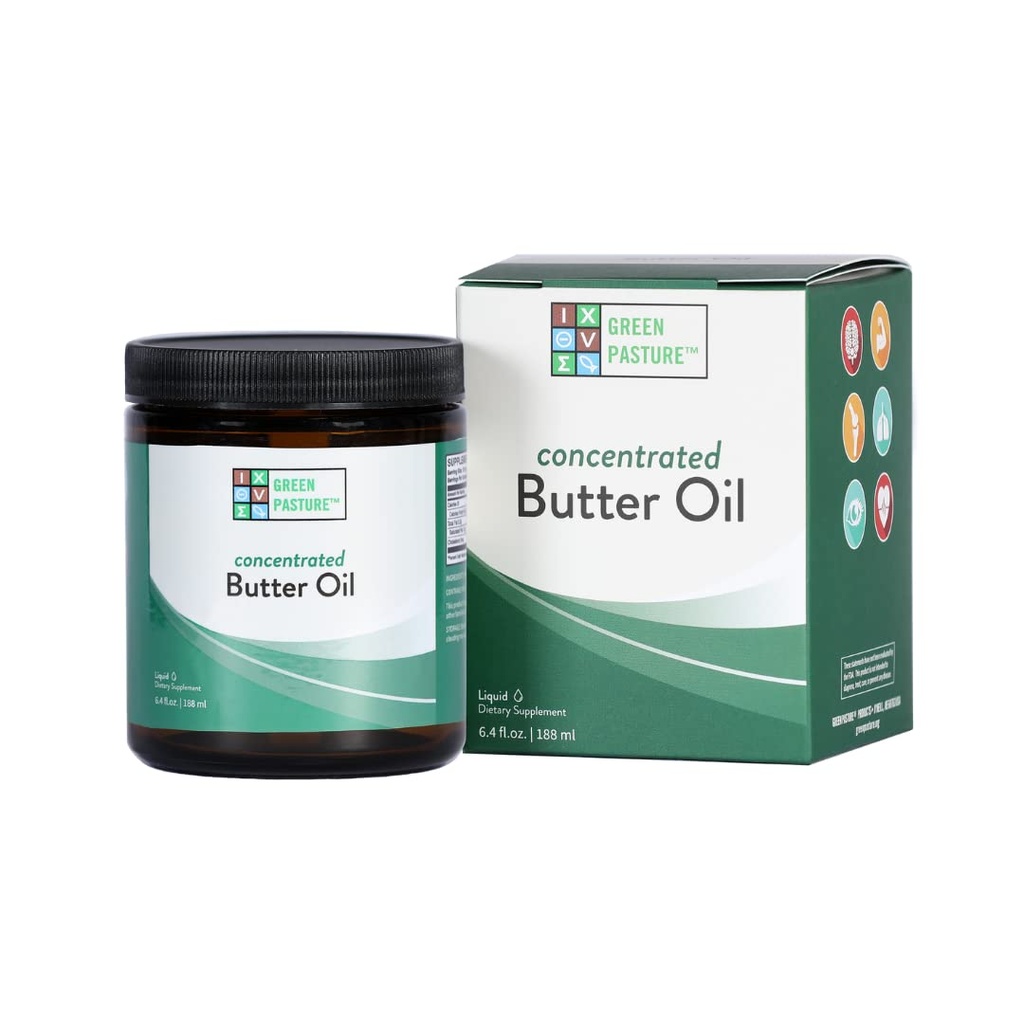 Óleo de Manteiga Concentrado de Pastura Verde - 6. 4 fl. oz. - CLA- Vitamina A (6. 4 fl. oz.)