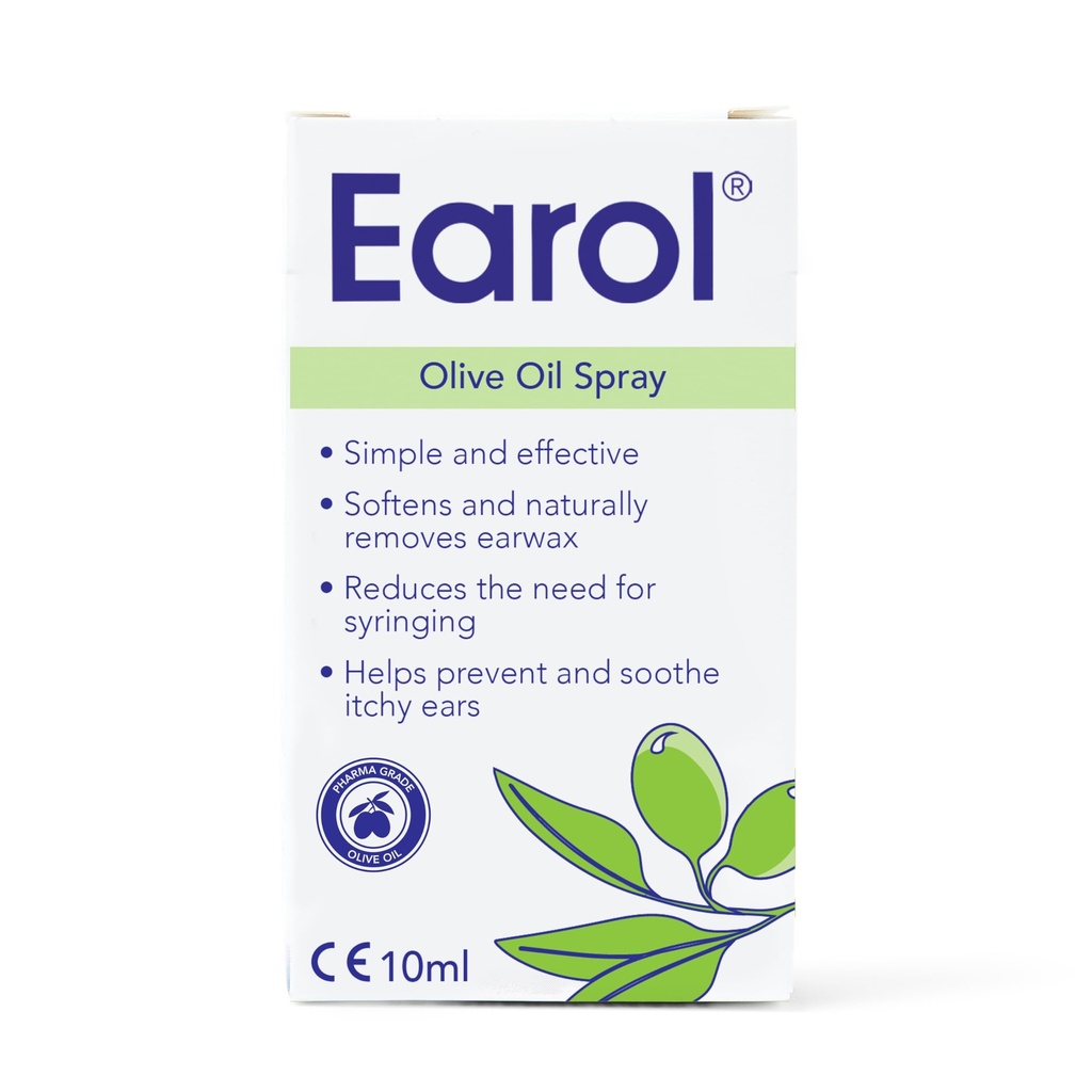 Earol Olive Oil Natural Orelha Amortecedor Naturalmente removendo spray eficaz