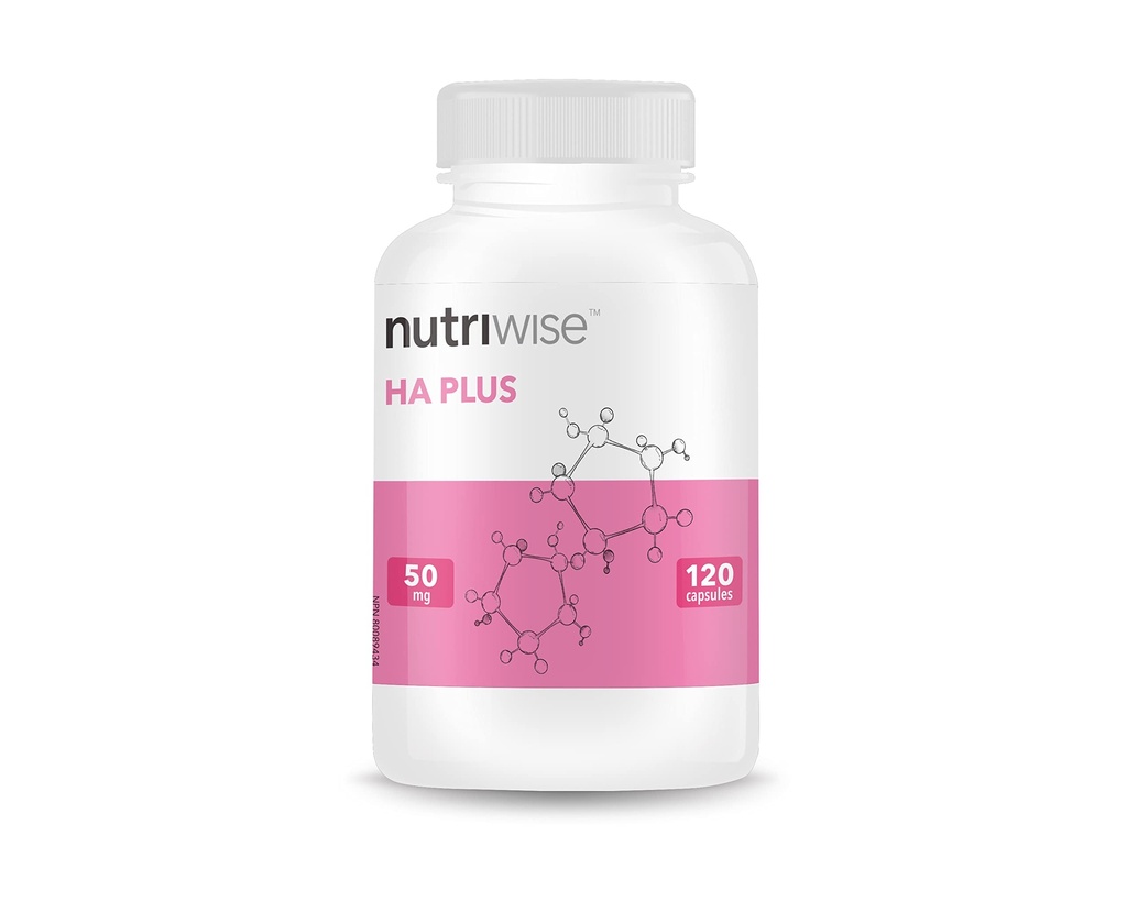 Nutriwise HA Plus Alta Potência Ácido Hialurónico + Colágeno 120 Cápsulas