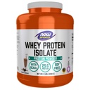 NOW Foods Sports Nutrition, Whey Protein Isolate, 25 G Com BCAAs, Creamy Chocolate Powder, 5-Pound