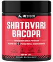6in1 Shatavari Powder Organic - Misturado com Shatavari Root, Bacopa Monnieri, Ashwagandha Root, Vitex Berry, Fenugreek & Black Pepper - Apoia Rejuvenescimento, Promove Energia e Vitalidade - 4 Oz