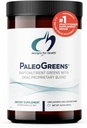 Designs para a saúde PaleoGreens - Mais de 90% Orgânico Super Verde Shake Powder com vegetais, Berries, Enzimas + Antioxidantes - Não-GMO Bebida Mix, Sem sabor + Sem açúcar (30 Servões / 270g)
