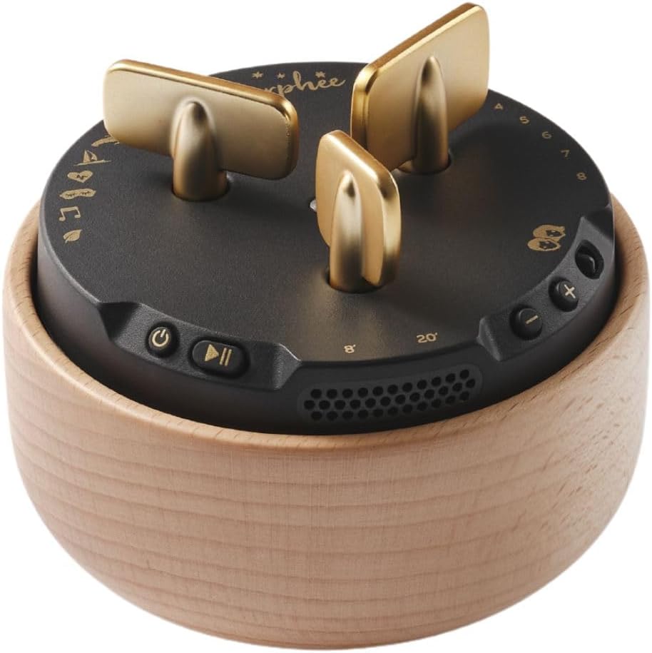 Máquina de som Morphée para dormir com meditação Ruído branco e terapia de som para sono profundo e repousante 210 Sessões em 4 idiomas .
