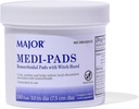 MAJOR Medi-Pads - Hemorroidal Higiênico Limpando Witch Pads Hazel - Alívio de resfriamento com Aloe - 100 Contador Jar (1 Pacote)