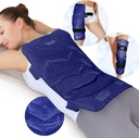 REVIX grande pacote de gelo para trás, 13” x 21” Reusable Gel Cold Pack para cobertura completa de costas, Cold Compress Wrap para ombro, quadril, alívio da perna, ideal para fadiga, dor muscular, e recuperação diária, Marinha