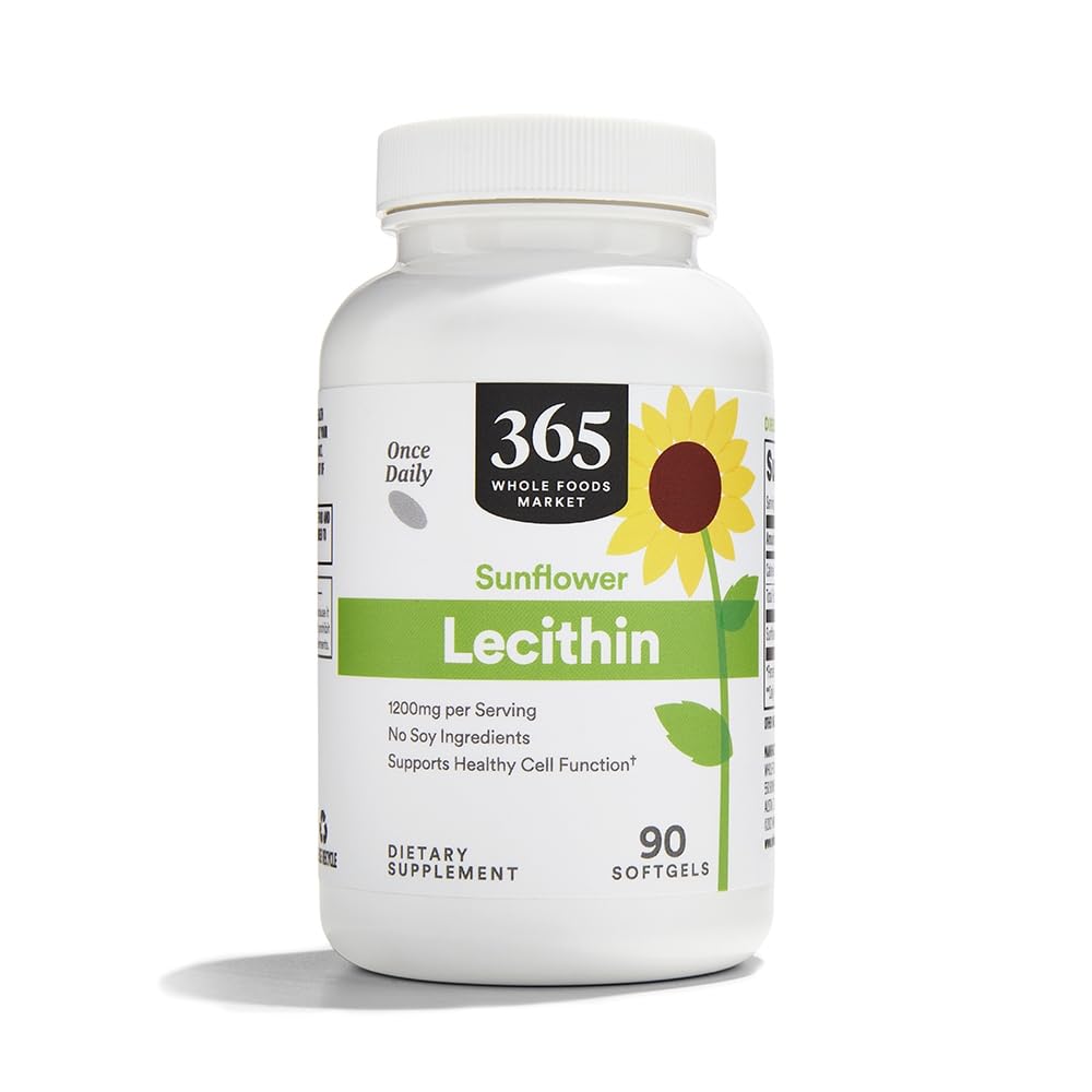 365 by Whole Foods Market, Girassol Lecitina, 90 quilates