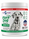 Planeta Vital - Flora Dog Probiótico Powder Supplement com 20 Culturas de Bilhões e 10 Strains, Imune de Alta Potência e Suporte Digestivo Probióticos para Cães, 7.84 oz., 222 Grams, 60 Servings