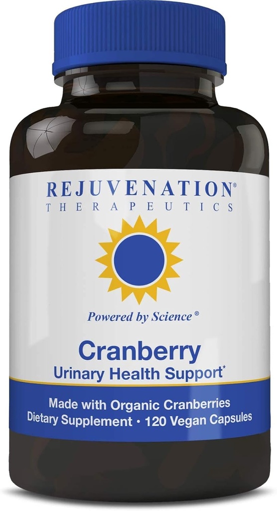 Rejuvenescimento Terapêutico Cranberry Orgânico 160:1 Extrato (45 mg PAC = 40,000 mg de Fresh Cranberry) - O Extrato Mais Potente Cranberry (120 cápsulas Vegan, livre de açúcar, sem soja)