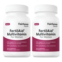 Fairhaven saúde FertilAid para as mulheres Suplementos de Vitamina pré-natal para as mulheres Concepção para ela com Vitex e folato de suporte regularidade do ciclo e ovulação * 180 Cápsulas