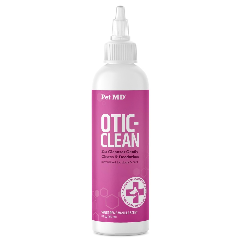 MD animal de estimação limpador de ouvido cão para gatos e cães - eficaz contra infecções, coceira, e controles Odor - 8 onças