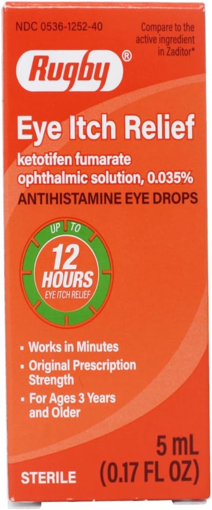 LABORATÓRIOS RUBGY Eye Itch Relief Anti-histamínico gotas 0,17 Fl Oz