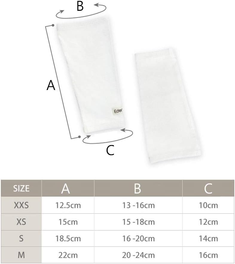 Bandagem de mangas de cotovelo de zinco para crianças com Eczema - Wet Wrap Therapy (XSmall)
