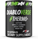 Tampas termográficas Diablo Verde - 395mg Cafeína, Citrus, Café Verde, Chá Verde - 60 Cápsulas, 60 Servings