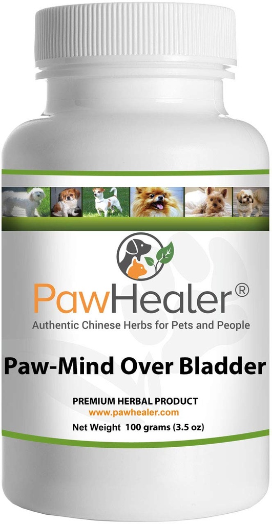 Incontinência urinária do cão - Mente da pata sobre a bexiga - Remédio de ervas para cães com bexiga de vazamento - 100 Grams Pó