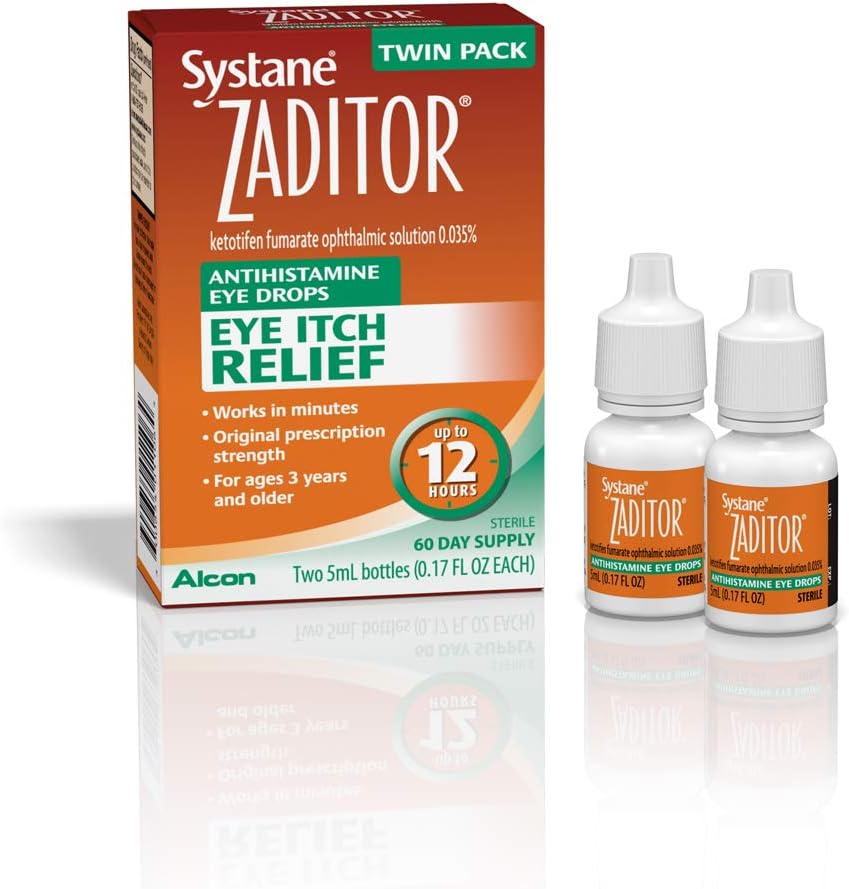 Systane Anti-histamínico Colírio, Embalagem Twin, 5 ml Cada, 0,17 Onça (Pacote de 2)