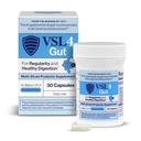 VSL4® Gut Daily Probiotics for Gut Health - 30B UFCs, Multi-Strain Digestive Support for Women & Men, Promove equilíbrio de gut & regularidade, potente, prateleira-estável Probiótico Suplemento, 30 Cápsulas