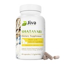 Cápsulas de Jiva Botânicas Shatavari para Mulheres – 1.200mg Shatavari Orgânico Pó para Equilíbrio Hormonal, Saúde Reprodutiva da Mulher e Apoio à Menopausa – Não-GMO, Vegan, Gluten-Free – 60 Cápsulas