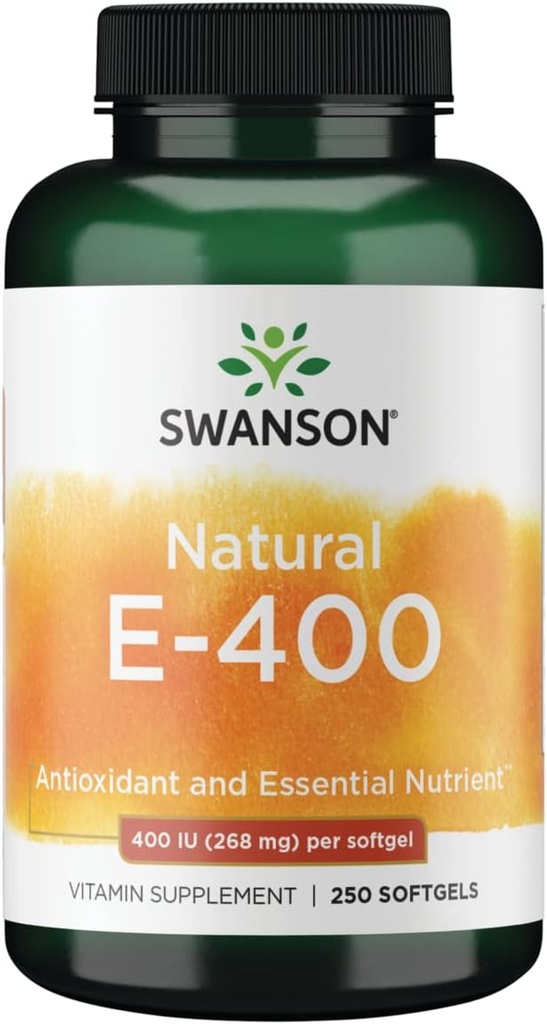 Swanson Natural Vitamina E 400 Iu (268 miligramas) 250 Sgels