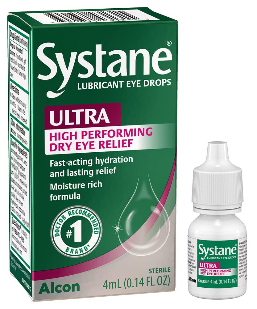 Systane Ultra Lubricante Colírio, 0,14 Fl Oz (Pacote de 1)