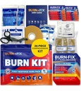 BurnFix® Burn Kit Primeiros Socorros para Queimaduras Emergência – Tratamento de Queimadura 26-Piece com Gel de Refrigeração, Dressings & Gloves – Cozinha, Sunburn, Alivio Químico e Escaldado – Casa, Escritório, Viagens