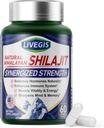 Himalayan Shilajit Cápsulas Equilíbrio Hormônios, Aumentar Imunidade, Aumentar Vitalidade e Memória, Suplemento de alta potência com vários ingredientes,Não-GMO Natural & Orgânico - 60 Condes