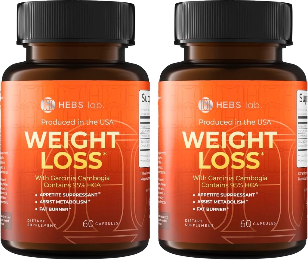 Pills Garcinia Cambogia Made in USA - 120 Cápsulas (Pack of 2)