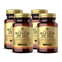 Solgar Selenium 100 mcg-100 comprimidos, pacote de 4 - Suporta Antioxidante e Imune Sistema Saúde - Não-GMO, Gluten Free, Dairy Free, Kosher - 400 Total Servings