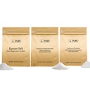 Ingredientes Puro Original Bicarbonato de potássio, Cloreto de cálcio, & Epsom Sal Bundle, (1lb) Alimentos Seguros, Limpeza e Cozinha