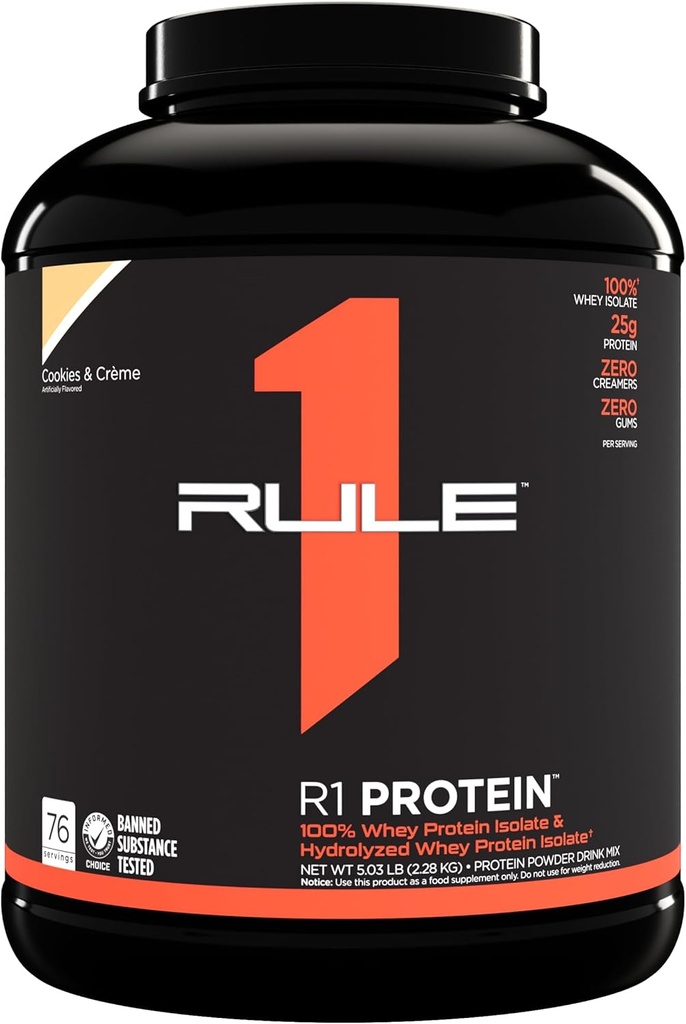 Proteína R1, 76 serviços, cookies e Crème
