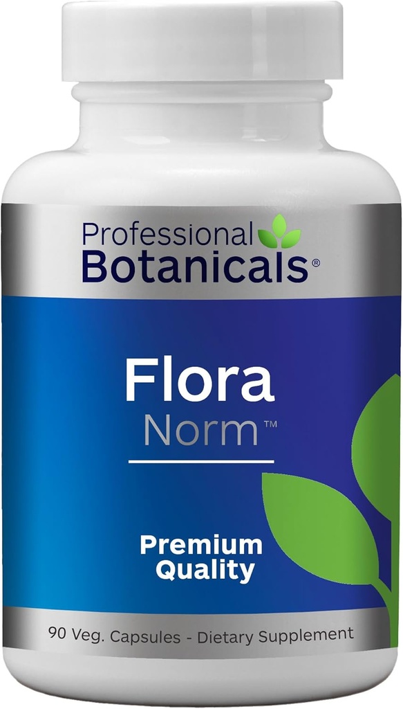 Profissional Botanicals Flora Norm - 12-Strain Potent Vegan Probiótico Mix (10 bilhões UFC / gm.) Suporta Saúde Digestiva e Imune 90 Cápsulas Vegetarianas