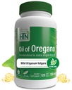 Óleo de Orégano 120 Mini-Softgels □ Selvagem Colheitada □ Europeu 40:1 Origanum Vulgare Equivalente a 600mg Orégano em Extra Virgin Olive Olive Olive Olive Olive Oregano em Não-GMO Livre de Glúten