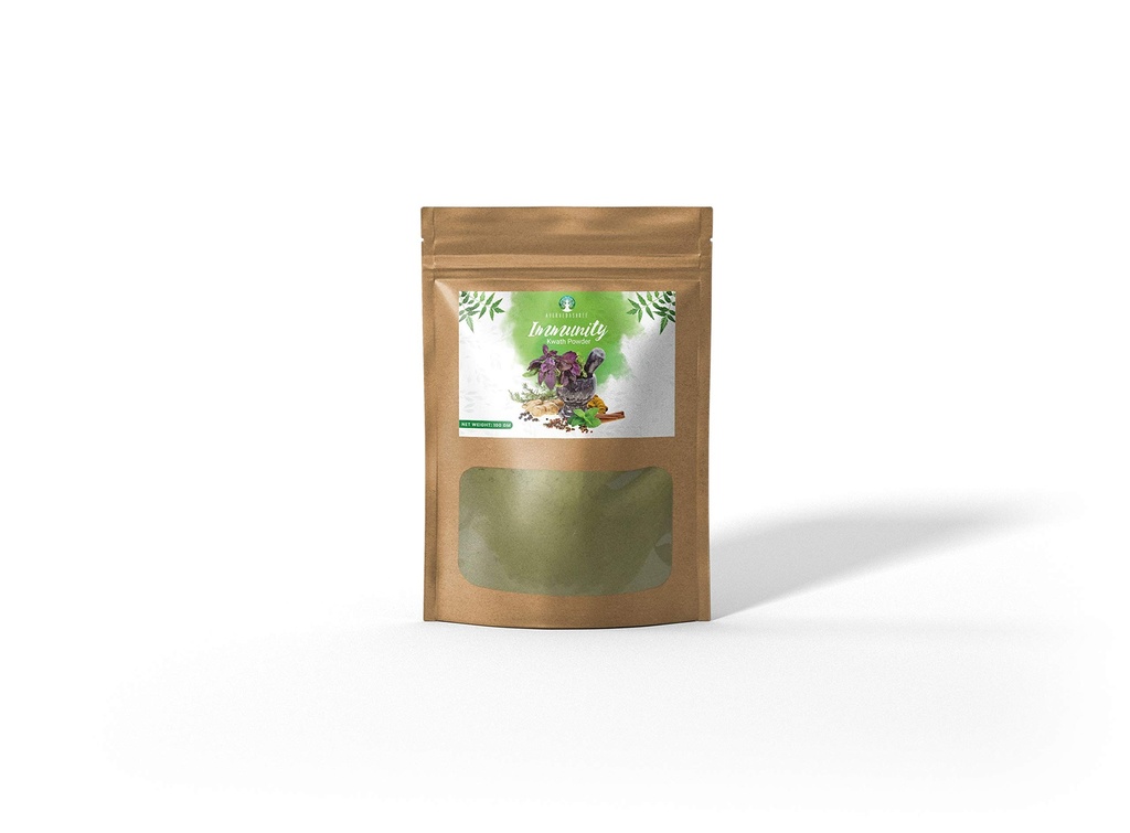 Imunidade Kwath 100 Gm com ervas naturais Giloy Ashwagandha Mulethi, Kadha, Kaadha 100 Gm