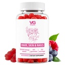 Cabelo VITA GLOBE, pele e unhas + gomas de colagénio – 20mg com vitaminas A, C, D, E, B6 & Biotin – 60 (Pacote de 1)
