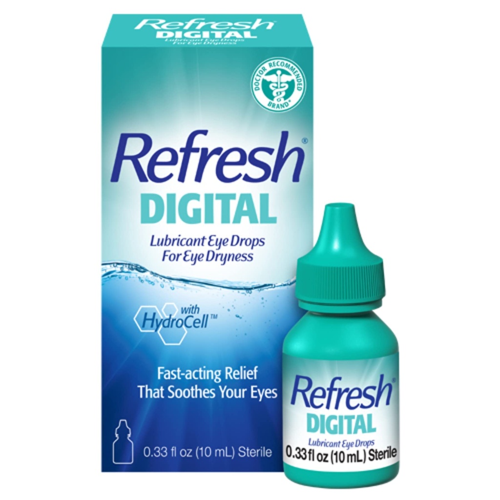 Atualizar gotas de olho lubrificante digital, 0,33 Fl Oz (Pacote de 1)