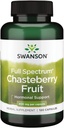 Swanson Chasteberry Fruit - Suplemento de ervas promovendo a saúde da mulher & Menopausal & Suporte Menstrual - Pode apoiar o equilíbrio & saúde da pele - (120 cápsulas, 400mg cada)
