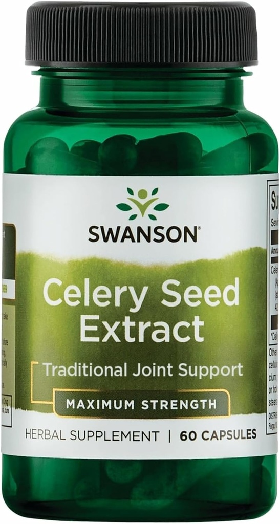 Swanson Superior Herbs - Extrato de Sementes de Aipo - Dosagem máxima - 150 mg 60 Cápsulas
