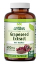 Herbal Secrets Uva Extract 400 mg 120 Veggie Cápsulas Suplemento - Não-GMO - Glúten Grátis