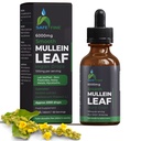 Mullein orgânico gotas de tintura para a saúde respiratória – Suporte pulmonar natural, Sem álcool, Vegan, Não-GMO, Extrato de ervas, 2 fl oz (60ml) Natural Sleep Aid & Imune Support
