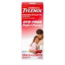 Crianças Tylenol líquido suspensão oral dor alívio & redutor de febre com acetaminofeno, aspirina-, Ibuprofeno-, alta frutose de milho Syrup- & Dye-Free, Cereja, 4 Fl. Oz