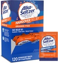 Alka-Seltzer comprimidos de alívio de ressaca, alívio rápido começa em cerca de 15 minutos para dores de cabeça, dores de corpo e fadiga mental, despedida de solteira & festa de solteiro, Dispenser Pack, 120 Conde