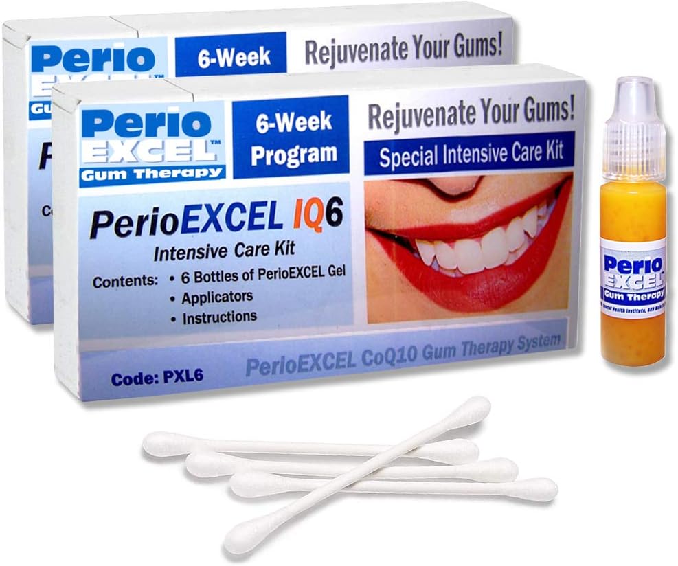 SDC - QuirioEXCEL IQ6 DuoPack Intensive Care Kit de Terapia com Gum 12 Semanas com CoQ10 Gum Gel