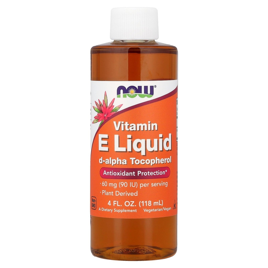 NOW Vitamina E 90 UI Líquido,4-Ounce