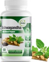 GreeNatr Organic Ashwagandha Cápsulas com Pimenta Preta para Absorção Melhorada - Enhancer de Humor com Energia e Função Cognitiva - 1300 mg Cápsulas Veggie (1 frasco)