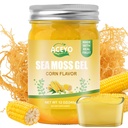 (12 OZ) Irish Sea Moss Gel Orgânico Raw Vegan milho saborosa Natural Seamoss Suplemento 102 Vitaminas e minerais Selvagem Colhida Não-GMO Imune defesa reforço tireóide Digestivo Suporte