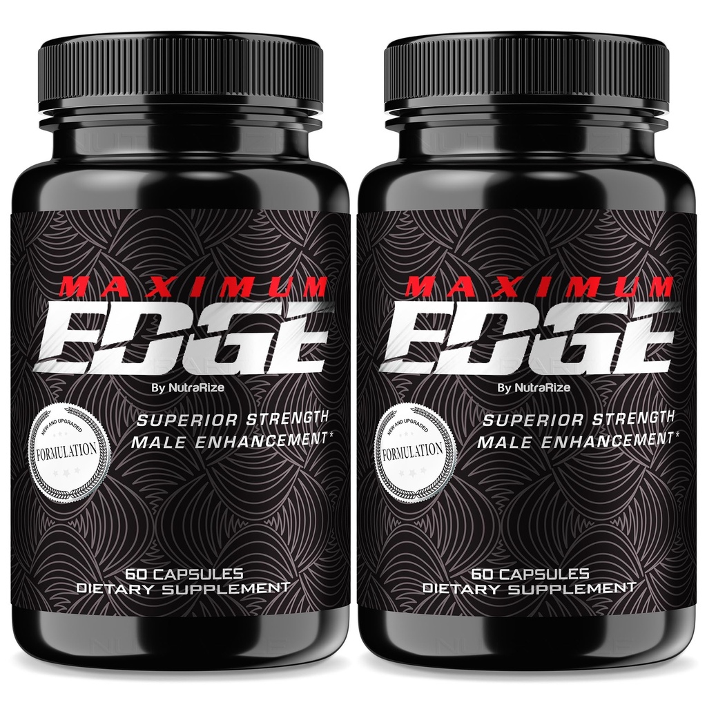 (2 Pack) Pílulas Máximas de Borda Masculino - Cápsulas Máximas de Borda para Homens, Fórmula Diária Completa para Bem-Estar Geral e Desempenho de Pico, Suplemento Dietário Avançado MaximumEdge, Comentários (120 Cápsulas)